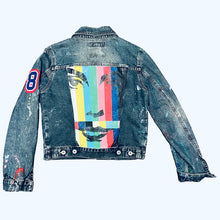 Load image into Gallery viewer, “Bobby Jacket” Custom made hand painted upcycled vintage jean jacket