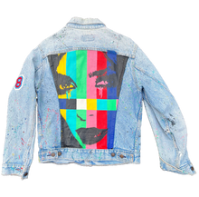 Load image into Gallery viewer, “Bobby Jacket” Custom made hand painted upcycled vintage jean jacket