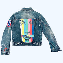 Load image into Gallery viewer, “Bobby Jacket” Custom made hand painted upcycled vintage jean jacket
