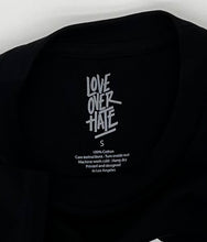 Load image into Gallery viewer, Love Over Hate® Crew Neck T-Shirt Black
